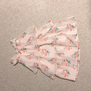 Janie and Jack Pink Floral Ruffle Dress